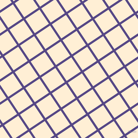 34/124 degree angle diagonal checkered chequered lines, 9 pixel lines width, 71 pixel square size, Gigas and Papaya Whip plaid checkered seamless tileable
