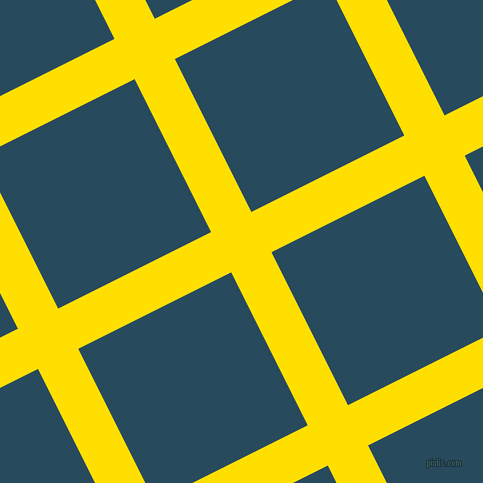 27/117 degree angle diagonal checkered chequered lines, 45 pixel lines width, 171 pixel square size, Golden Yellow and Arapawa plaid checkered seamless tileable