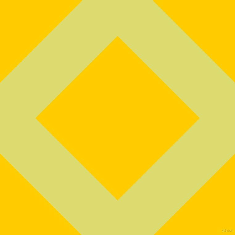 45/135 degree angle diagonal checkered chequered lines, 162 pixel line width, 377 pixel square size, Goldenrod and Tangerine Yellow plaid checkered seamless tileable