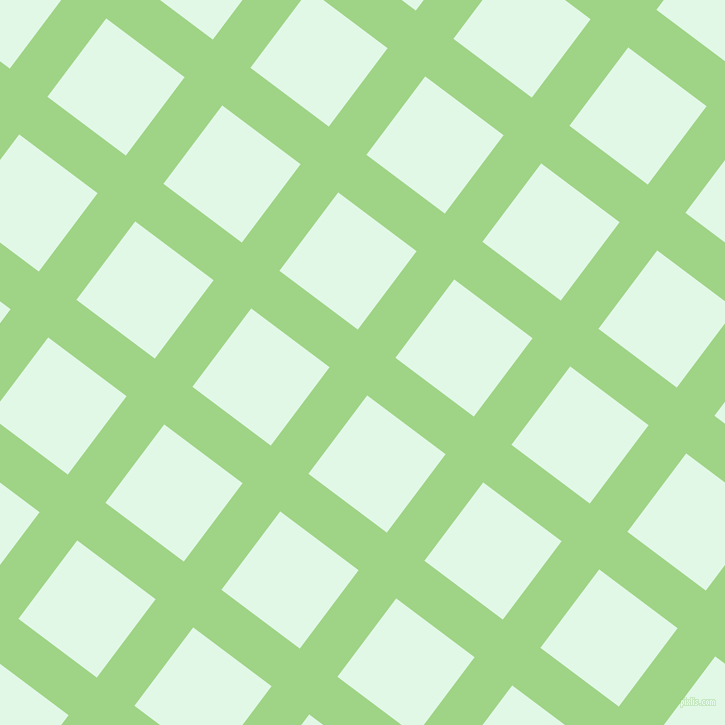 53/143 degree angle diagonal checkered chequered lines, 47 pixel line width, 98 pixel square size, Gossip and Cosmic Latte plaid checkered seamless tileable