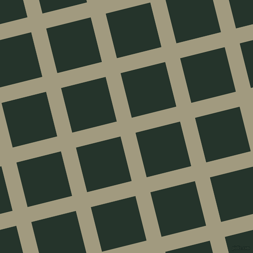 14/104 degree angle diagonal checkered chequered lines, 31 pixel line width, 92 pixel square size, Grey Olive and Holly plaid checkered seamless tileable