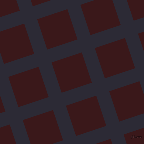 18/108 degree angle diagonal checkered chequered lines, 45 pixel line width, 105 pixel square sizeHaiti and Rustic Red plaid checkered seamless tileable