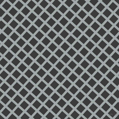 48/138 degree angle diagonal checkered chequered lines, 9 pixel lines width, 26 pixel square size, Hit Grey and Fuscous Grey plaid checkered seamless tileable