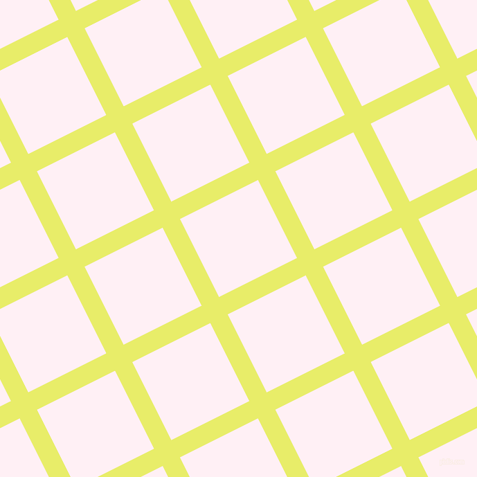 27/117 degree angle diagonal checkered chequered lines, 28 pixel line width, 126 pixel square size, Honeysuckle and Lavender Blush plaid checkered seamless tileable