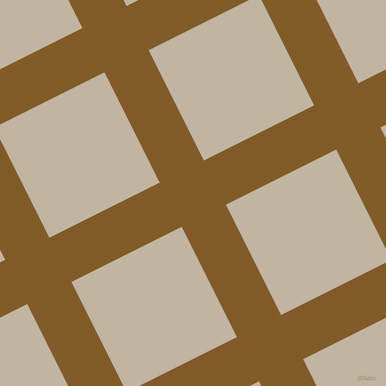 27/117 degree angle diagonal checkered chequered lines, 101 pixel lines width, 252 pixel square size, Hot Curry and Tea plaid checkered seamless tileable