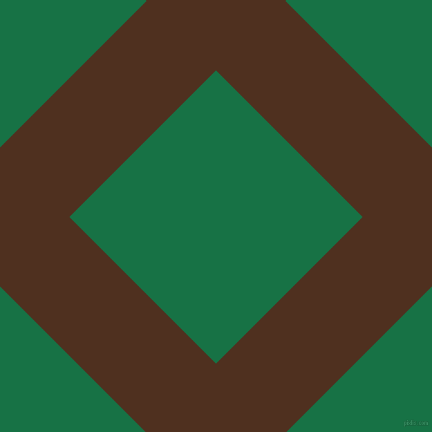 45/135 degree angle diagonal checkered chequered lines, 142 pixel lines width, 300 pixel square size, Indian Tan and Dark Spring Green plaid checkered seamless tileable