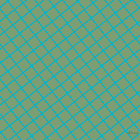 39/129 degree angle diagonal checkered chequered lines, 4 pixel lines width, 33 pixel square size, Iris Blue and Amulet plaid checkered seamless tileable
