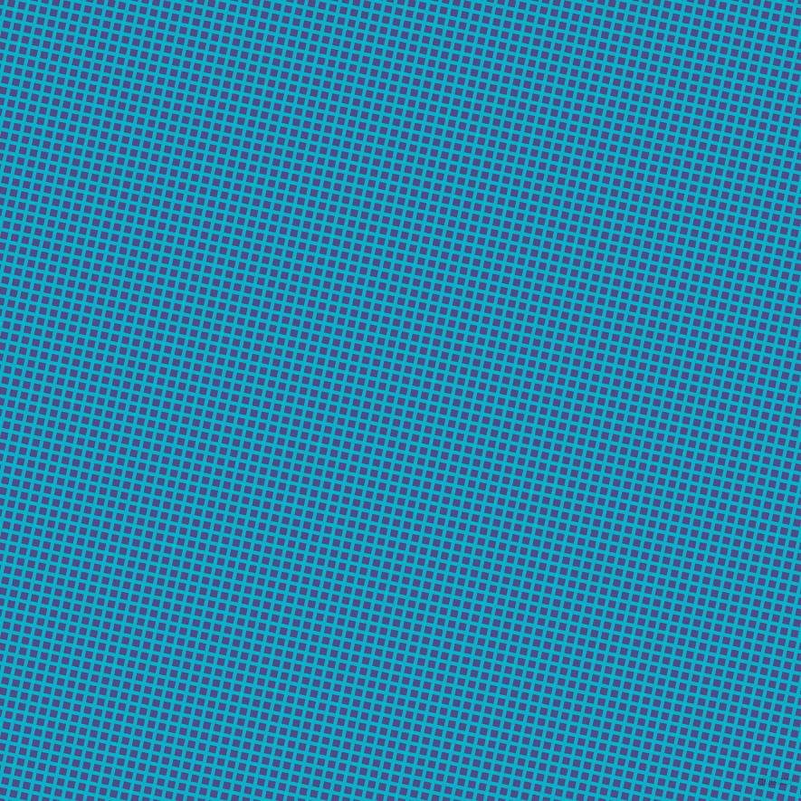 77/167 degree angle diagonal checkered chequered lines, 4 pixel line width, 8 pixel square size, Iris Blue and Victoria plaid checkered seamless tileable