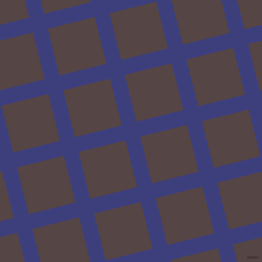 14/104 degree angle diagonal checkered chequered lines, 49 pixel lines width, 154 pixel square size, Jacksons Purple and Woody Brown plaid checkered seamless tileable