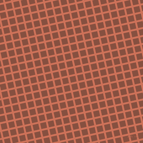 13/103 degree angle diagonal checkered chequered lines, 6 pixel line width, 19 pixel square size, Japonica and Ironstone plaid checkered seamless tileable