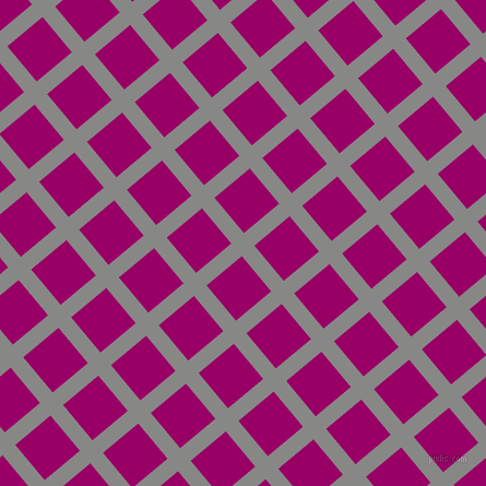 40/130 degree angle diagonal checkered chequered lines, 15 pixel line width, 42 pixel square size, Jumbo and Eggplant plaid checkered seamless tileable