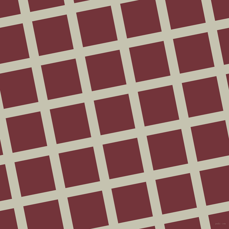 11/101 degree angle diagonal checkered chequered lines, 32 pixel line width, 118 pixel square size, Kangaroo and Merlot plaid checkered seamless tileable