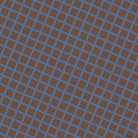 67/157 degree angle diagonal checkered chequered lines, 7 pixel lines width, 23 pixel square size, Kashmir Blue and Spice plaid checkered seamless tileable