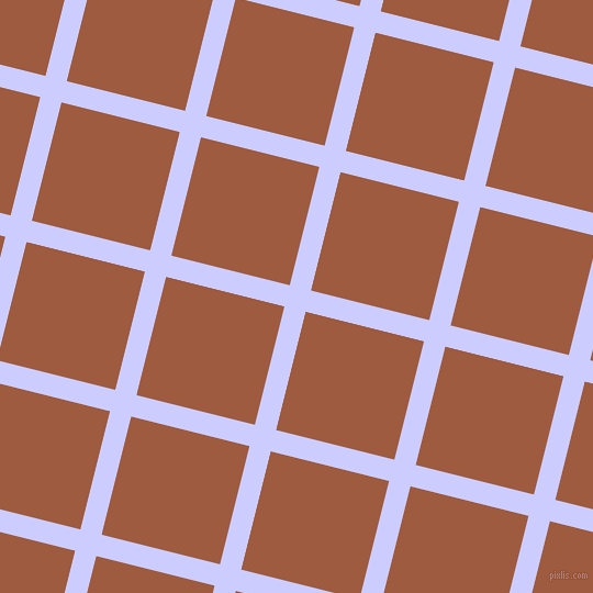 76/166 degree angle diagonal checkered chequered lines, 20 pixel line width, 111 pixel square size, Lavender Blue and Sepia plaid checkered seamless tileable