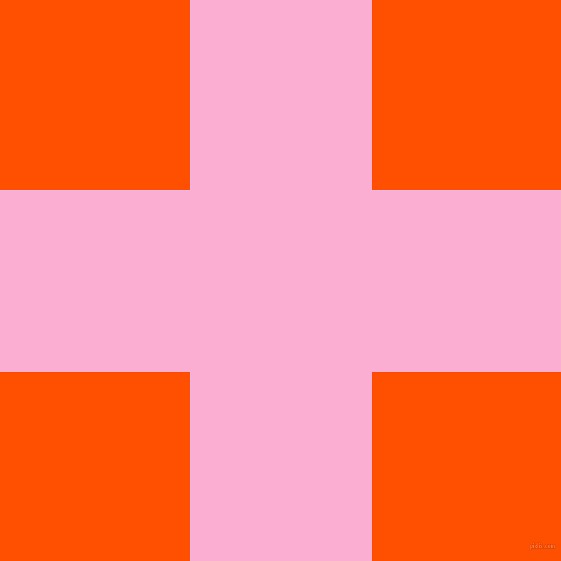 checkered chequered horizontal vertical lines, 256 pixel lines width, 533 pixel square size, Lavender Pink and International Orange plaid checkered seamless tileable