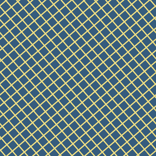 41/131 degree angle diagonal checkered chequered lines, 5 pixel lines width, 29 pixel square size, Light Goldenrod and Matisse plaid checkered seamless tileable