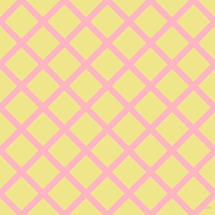 45/135 degree angle diagonal checkered chequered lines, 20 pixel lines width, 78 pixel square size, Light Pink and Khaki plaid checkered seamless tileable