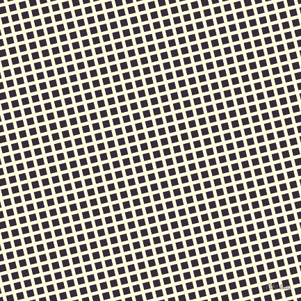 14/104 degree angle diagonal checkered chequered lines, 5 pixel lines width, 10 pixel square size, Light Yellow and Valentino plaid checkered seamless tileable