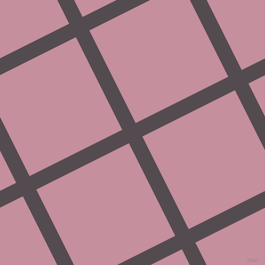 27/117 degree angle diagonal checkered chequered lines, 48 pixel lines width, 331 pixel square size, Liver and Viola plaid checkered seamless tileable