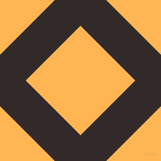 45/135 degree angle diagonal checkered chequered lines, 120 pixel lines width, 256 pixel square size, Livid Brown and Koromiko plaid checkered seamless tileable