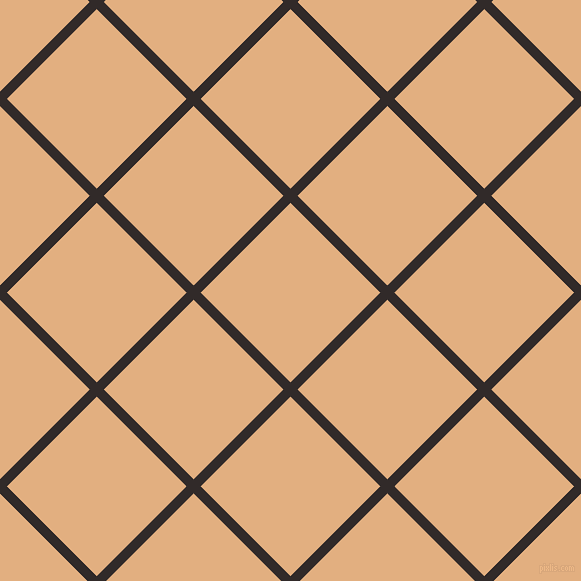 45/135 degree angle diagonal checkered chequered lines, 10 pixel lines width, 127 pixel square sizeLivid Brown and Manhattan plaid checkered seamless tileable