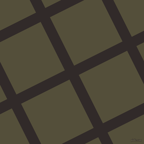27/117 degree angle diagonal checkered chequered lines, 35 pixel line width, 183 pixel square size, Livid Brown and Panda plaid checkered seamless tileable