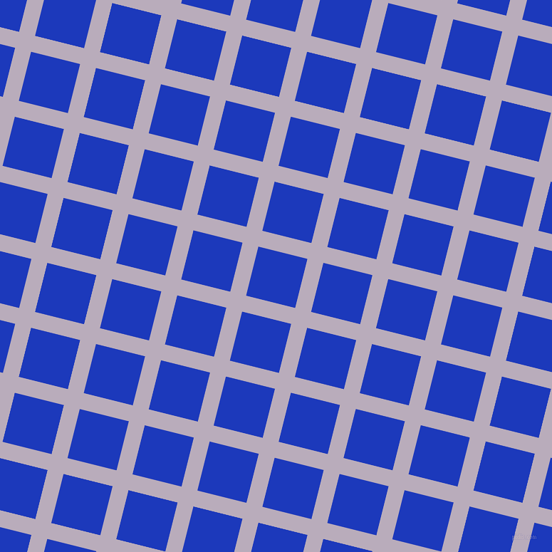 76/166 degree angle diagonal checkered chequered lines, 23 pixel line width, 71 pixel square size, Lola and Persian Blue plaid checkered seamless tileable