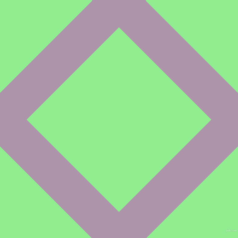 45/135 degree angle diagonal checkered chequered lines, 125 pixel line width, 433 pixel square size, London Hue and Light Green plaid checkered seamless tileable