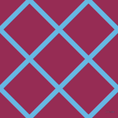 45/135 degree angle diagonal checkered chequered lines, 20 pixel line width, 150 pixel square size, Malibu and Lipstick plaid checkered seamless tileable