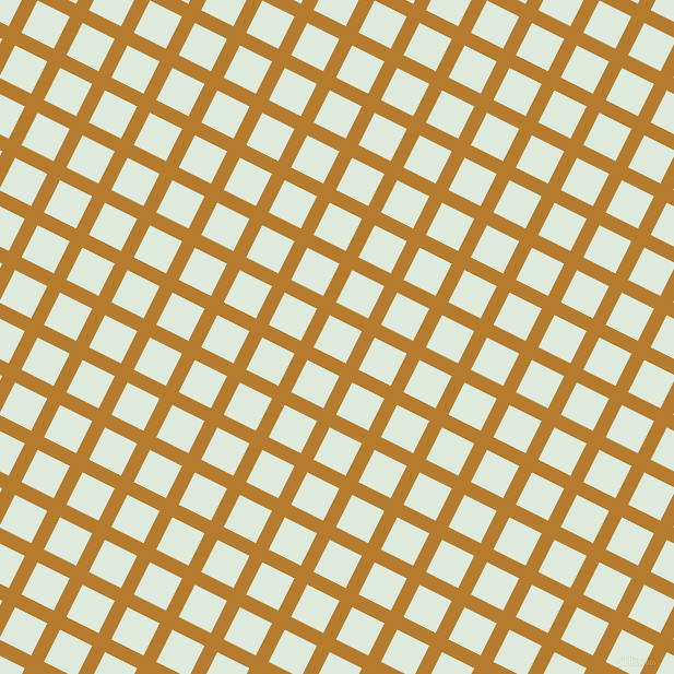 63/153 degree angle diagonal checkered chequered lines, 13 pixel lines width, 33 pixel square size, Mandalay and Apple Green plaid checkered seamless tileable