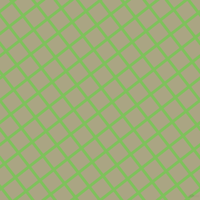 38/128 degree angle diagonal checkered chequered lines, 10 pixel lines width, 50 pixel square size, Mantis and Neutral Green plaid checkered seamless tileable