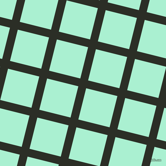 76/166 degree angle diagonal checkered chequered lines, 26 pixel line width, 104 pixel square size, Marshland and Magic Mint plaid checkered seamless tileable