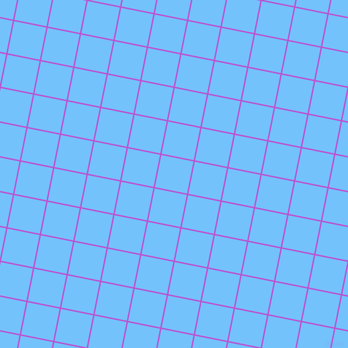 79/169 degree angle diagonal checkered chequered lines, 3 pixel line width, 67 pixel square size, Medium Orchid and Maya Blue plaid checkered seamless tileable