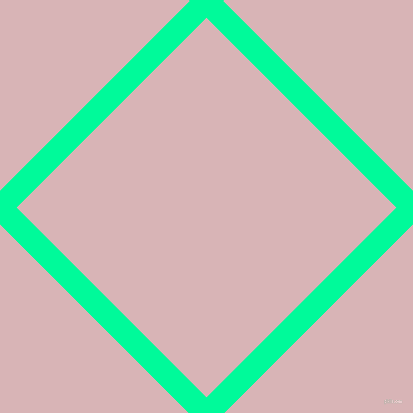 45/135 degree angle diagonal checkered chequered lines, 47 pixel line width, 533 pixel square size, Medium Spring Green and Pink Flare plaid checkered seamless tileable