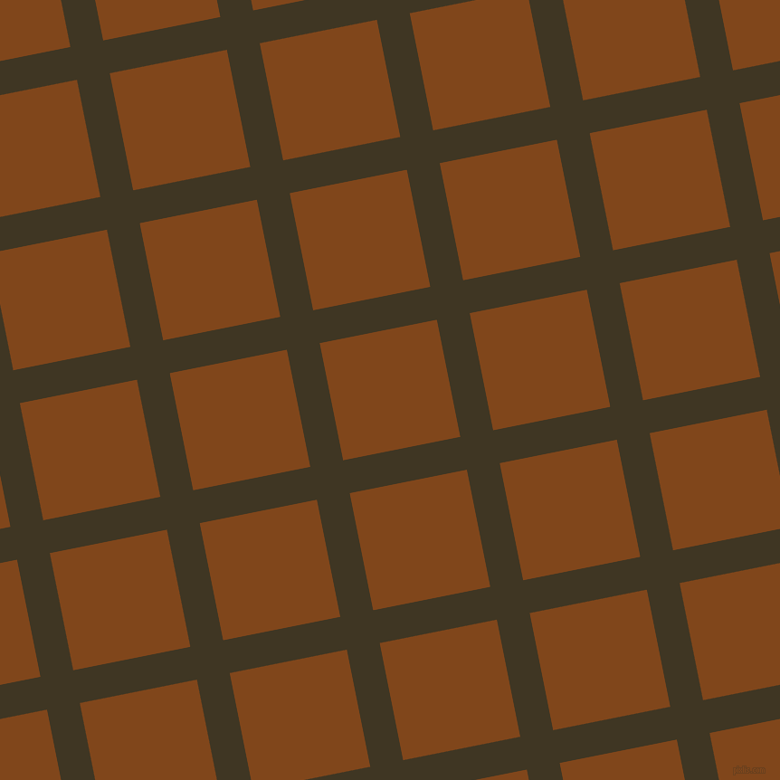 11/101 degree angle diagonal checkered chequered lines, 37 pixel lines width, 132 pixel square size, Mikado and Russet plaid checkered seamless tileable