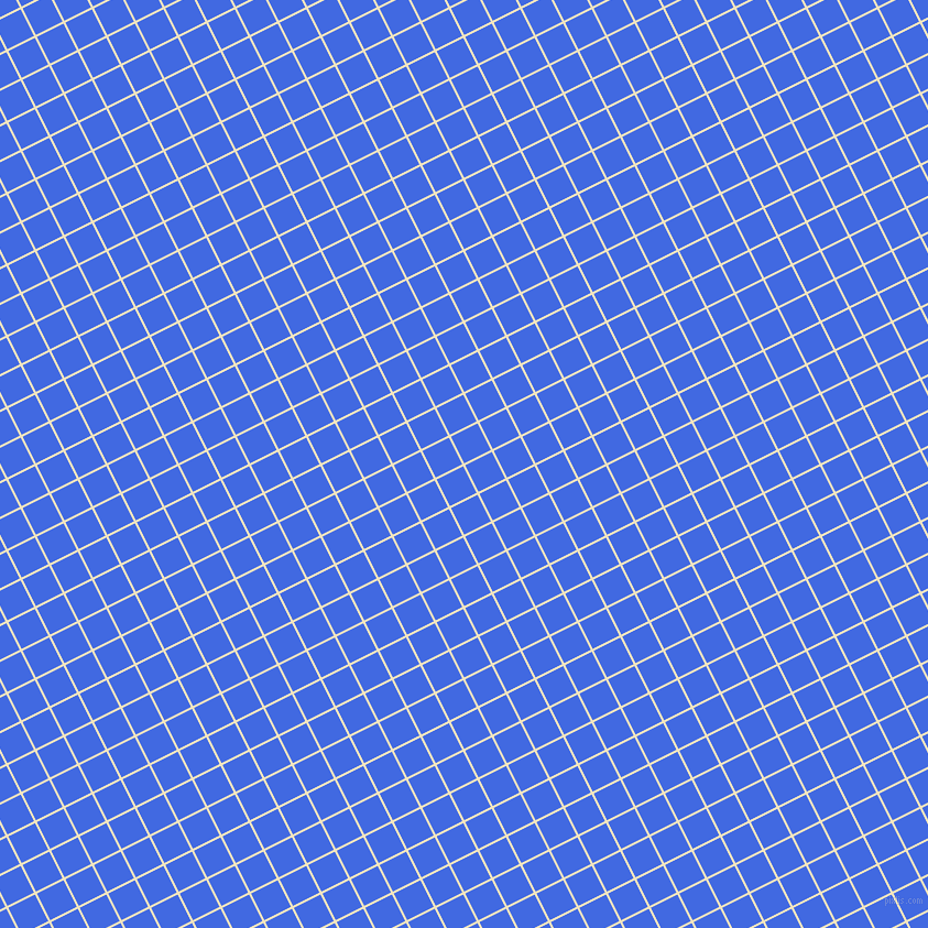 27/117 degree angle diagonal checkered chequered lines, 2 pixel lines width, 27 pixel square size, Milk Punch and Royal Blue plaid checkered seamless tileable