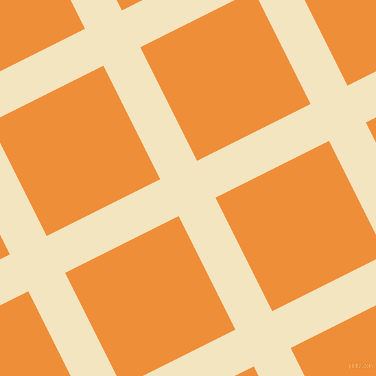 27/117 degree angle diagonal checkered chequered lines, 60 pixel lines width, 185 pixel square size, Milk Punch and Sun plaid checkered seamless tileable