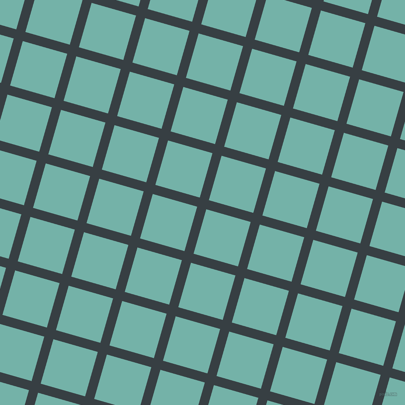 74/164 degree angle diagonal checkered chequered lines, 19 pixel lines width, 93 pixel square size, Mirage and Gulf Stream plaid checkered seamless tileable