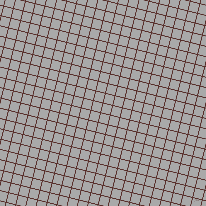 76/166 degree angle diagonal checkered chequered lines, 4 pixel lines width, 38 pixel square size, Moccaccino and Dark Gray plaid checkered seamless tileable