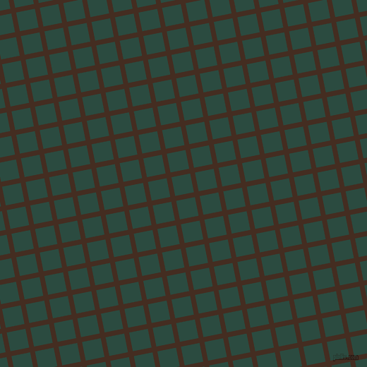 11/101 degree angle diagonal checkered chequered lines, 7 pixel line width, 27 pixel square size, Morocco Brown and Te Papa Green plaid checkered seamless tileable