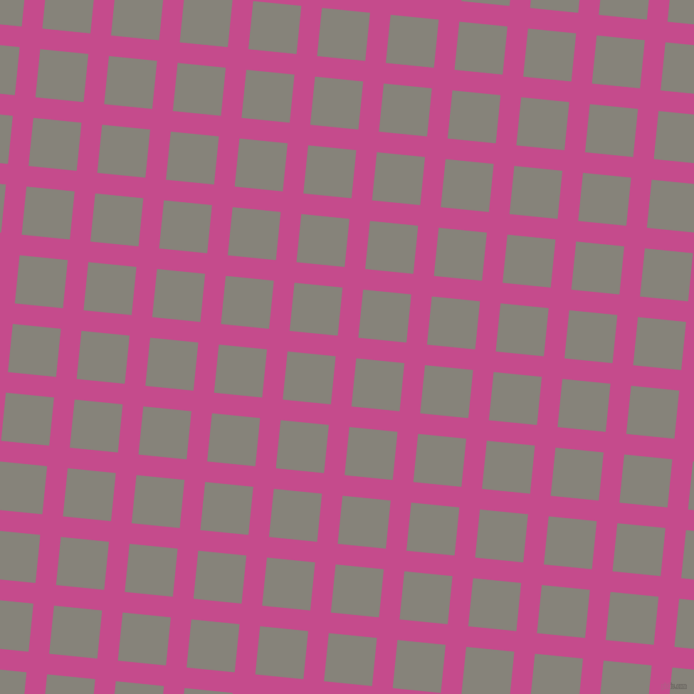 84/174 degree angle diagonal checkered chequered lines, 29 pixel line width, 68 pixel square size, Mulberry and Friar Grey plaid checkered seamless tileable