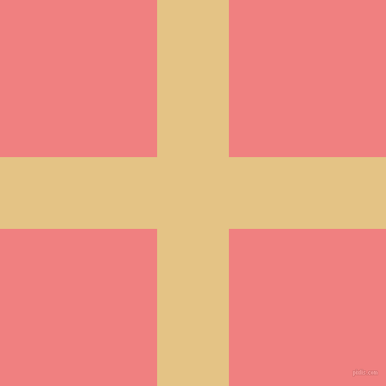 checkered chequered horizontal vertical lines, 101 pixel line width, 442 pixel square size, New Orleans and Light Coral plaid checkered seamless tileable
