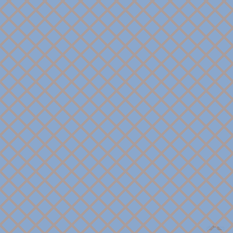 45/135 degree angle diagonal checkered chequered lines, 5 pixel line width, 21 pixel square size, Nobel and Polo Blue plaid checkered seamless tileable