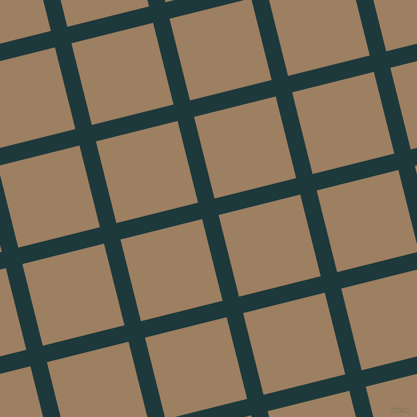 14/104 degree angle diagonal checkered chequered lines, 34 pixel lines width, 169 pixel square size, Nordic and Sorrell Brown plaid checkered seamless tileable
