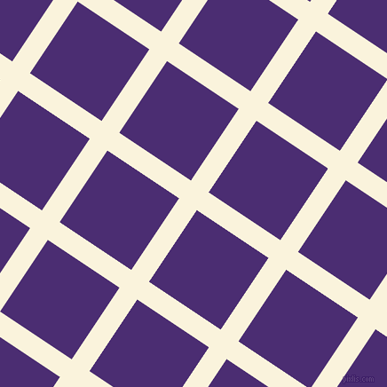 56/146 degree angle diagonal checkered chequered lines, 24 pixel line width, 97 pixel square size, Off Yellow and Blue Diamond plaid checkered seamless tileable