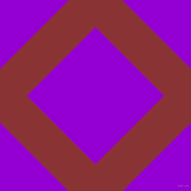 45/135 degree angle diagonal checkered chequered lines, 124 pixel line width, 317 pixel square size, Old Brick and Dark Violet plaid checkered seamless tileable