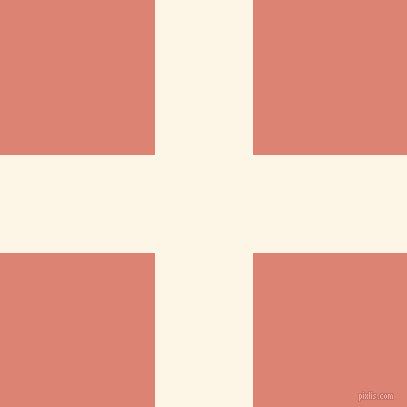 checkered chequered horizontal vertical lines, 98 pixel lines width, 309 pixel square size, Old Lace and New York Pink plaid checkered seamless tileable