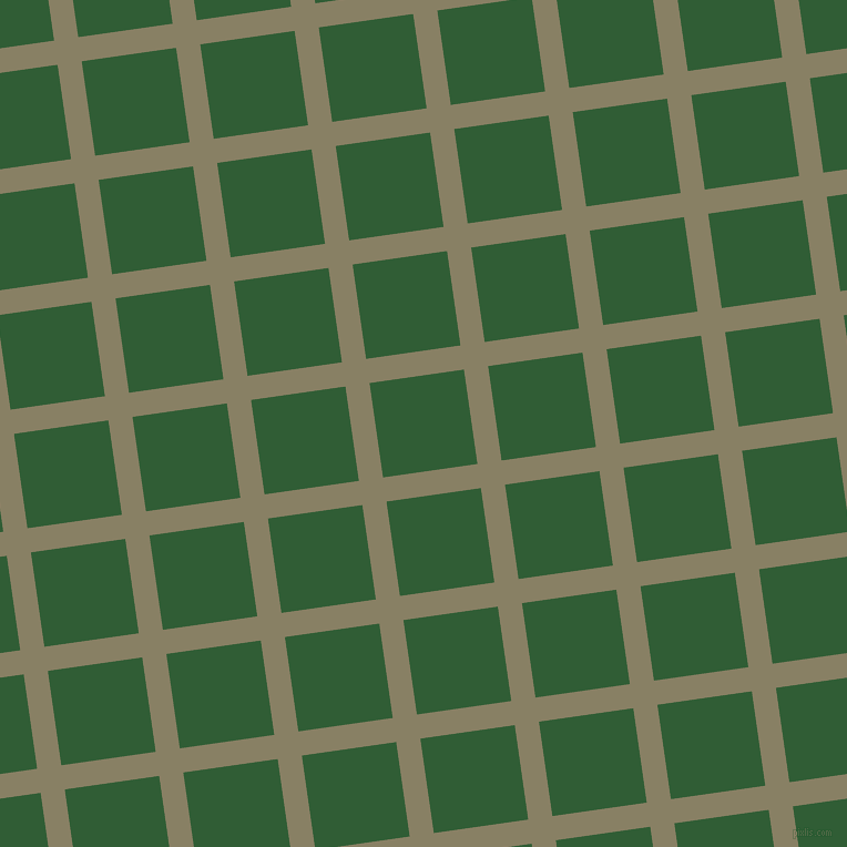 8/98 degree angle diagonal checkered chequered lines, 22 pixel line width, 86 pixel square size, Olive Haze and Parsley plaid checkered seamless tileable