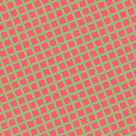 22/112 degree angle diagonal checkered chequered lines, 8 pixel lines width, 19 pixel square size, Olivine and Wild Watermelon plaid checkered seamless tileable