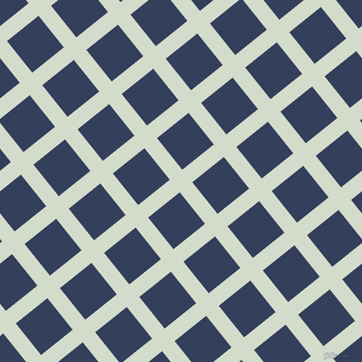 39/129 degree angle diagonal checkered chequered lines, 23 pixel lines width, 58 pixel square size, Ottoman and Gulf Blue plaid checkered seamless tileable